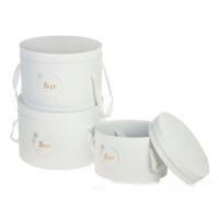 Набор коробок шляпных "Принт", D37,5xH25 см, D34xH23 см, D20xH21 см (3шт)