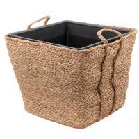 Кашпо плетеное Nobilis Marco "Pigtail Cube"