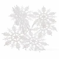 Ветка искусственная Снежинки (пластик), 19см