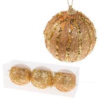 Набор елочных игрушек "Шар" (пена), D8см, 3шт.