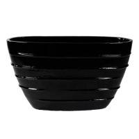 Кашпо Nieuwkoop "Black Shiny Oval (Beauty)"