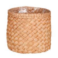 Кашпо плетеное (водный гиацинг), D30xH26 см