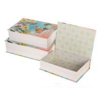 Набор коробок подарочных "Книга/Принт", 29,5x22,3xH8 см, 26x19,2xH7 см, 23x16,2xH6 см (3шт)