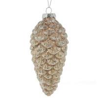 Елочная игрушка "Шишка" (стекло), D6хН13,5см