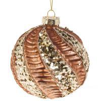 Елочная игрушка "Шар" (стекло), D10см