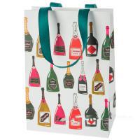 Пакет подарочный "Шампанское" (бумага), 15x8xH22 см