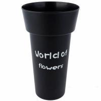 Ваза "World of flowers" (пластик), D20xH35см