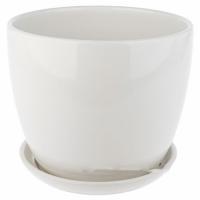 Горшок с поддоном (керамика), D18xH21,5 см