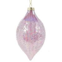 Елочная игрушка "Олива" (стекло), D8хН15см