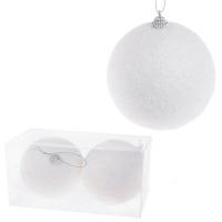 Набор елочных игрушек "Шар" (пена), D10см, 2шт.