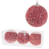 Набор елочных игрушек "Шар" (пена), D8см, 3шт.