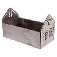 Ящик "Домик" (дерево), 26х14,5хН9/16 см