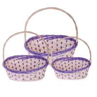 Набор корзин плетеных (ива), 43х34хН12/43см, 36х28хН10/40см, 30х23хН9/35см, 3 шт.