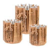 Набор ваз одноразовых "Принт" (пластик/картон), D17,5xH20 см (3шт) 