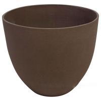 Кашпо файберстоун Nobilis Marco "Brown Round", D25хH21 см