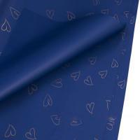 Набор матовой пленки"Сердца", 58х58 см, 63 mic (20шт)