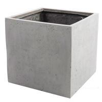 Кашпо полистоун Nobilis Marco "Pm-lgrey Square"