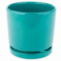 Горшок с поддоном (керамика), D11xH14 см