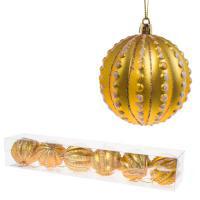 Набор елочных игрушек "Шар" (пластик), D8см, 6шт.