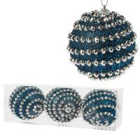 Набор елочных игрушек "Шар" (пена), D8см, 3шт.