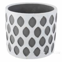 Кашпо "Узор" (керамика), D15xH13,5 см