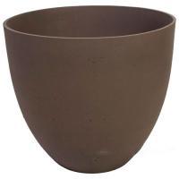 Кашпо файберстоун Nobilis Marco "Brown Round", D31хH27 см
