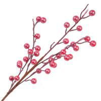 Ветка ягодная искусственная (пластик), 65см