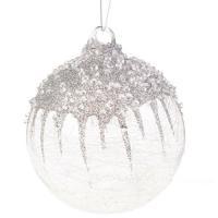 Елочная игрушка "Шар" (стекло), D10см