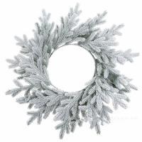 Венок искусственный заснеженный "Версальский" (ПЭ), D55 см