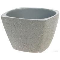 Кашпо "Квадрат" (керамика), D15xH10 см