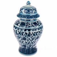 Ваза "Шинуазри Blue" (керамика), D13xH30 см