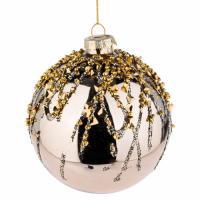 Елочная игрушка "Шар" (стекло), D10 см
