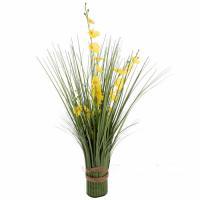 Трава искусственная "Орхидея-дендробиум" в банче, 65 см