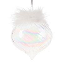 Елочная игрушка "Шар" (стекло), D10см