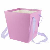 Коробка-кашпо "Трапеция" с ручкой, 17x17xH18 см