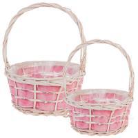 Набор корзин плетеных (ива), D25xH12/31см, D18xH10/26см, 2шт.