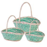 Набор корзин плетеных (ива), 40х33хН15/37см, 33х28хН14/35см, 30х21хН12/33см, 3 шт.