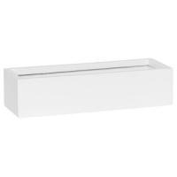 Кашпо Fiberstone Matt white balcony slim low