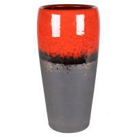 Кашпо Amora Duo Black Red, D23хH45см