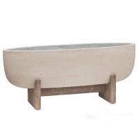 Кашпо Cement With Feet Shelby M Beige Washed, 75х24хН32см