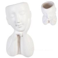 Кашпо Лицо (керамика), D9xH16,5 см