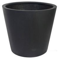 Кашпо файберстоун Nobilis Marco "Black Cone", D68хH60 см