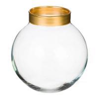 Ваза "Токио-3 Золотое кольцо" (стекло), D12,7xH13 см