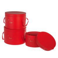 Набор коробок шляпных "Принт", D37,5xH25 см, D34xH23 см, D20xH21 см (3шт)