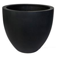 Кашпо файберстоун Nobilis Marco "Black Round", D60хH52 см