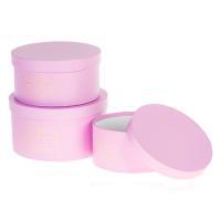 Набор коробок шляпных "Принт", D22xH11,8 см, D20xH10 см, D18xH8,8 см (3шт)