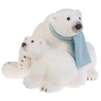 Фигура "Медведи" (иск. мех), 46х45хН38 см