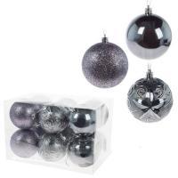 Набор елочных игрушек "Шар" (пластик), D8см, 12шт.
