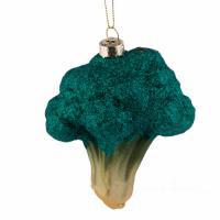 Елочная игрушка "Брокколи" (стекло), D9хН10см