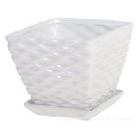 Горшок с поддоном (керамика), D12,5xH11 см